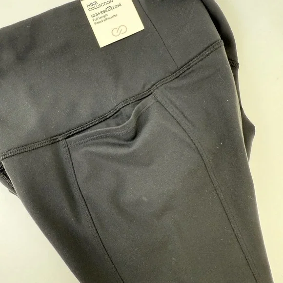 Calla Collection Black High Rise Full Length Fitted Leggings Size XS - Picture 5 of 8